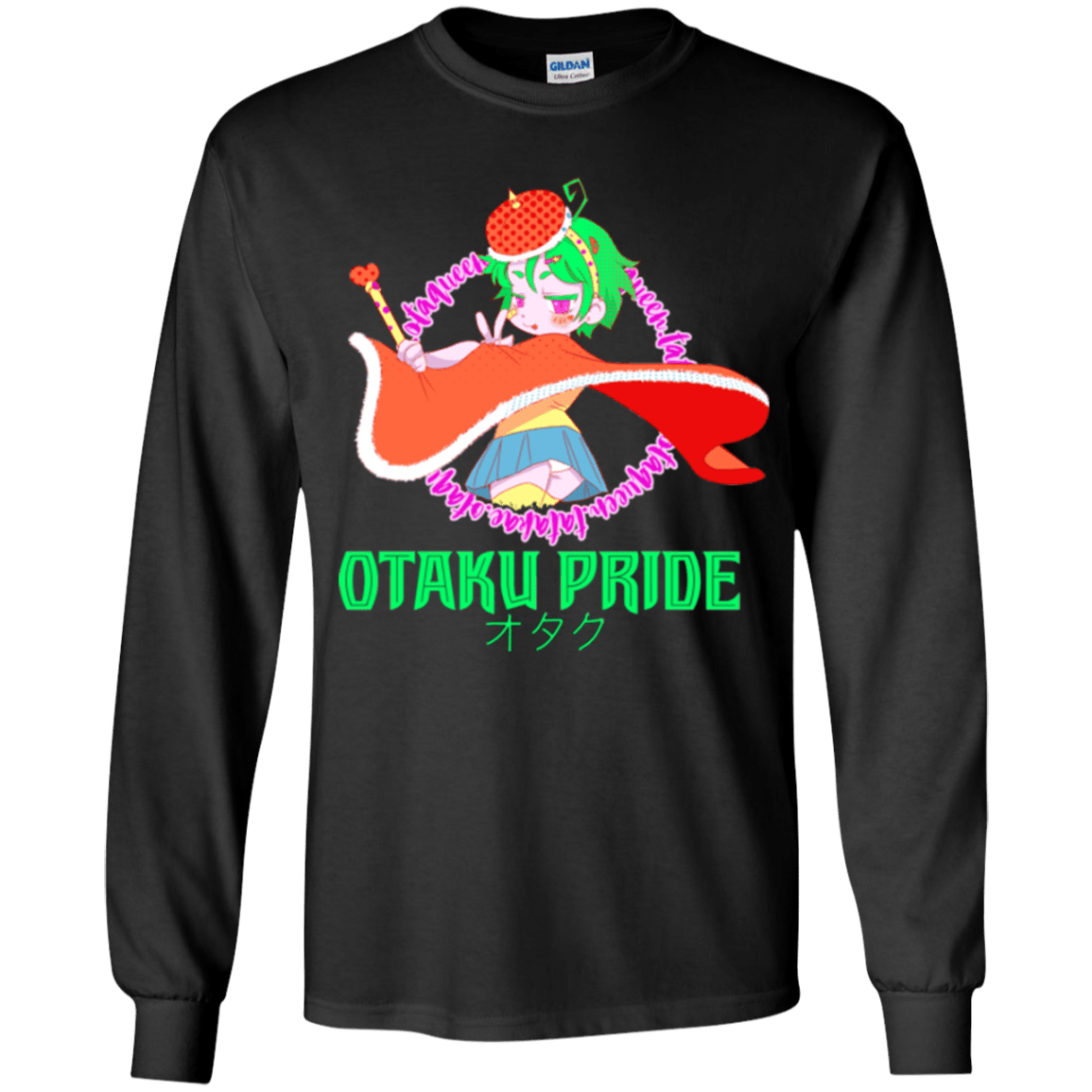 T-Shirts Black / YS Otaqueen Youth Long Sleeve T-Shirt