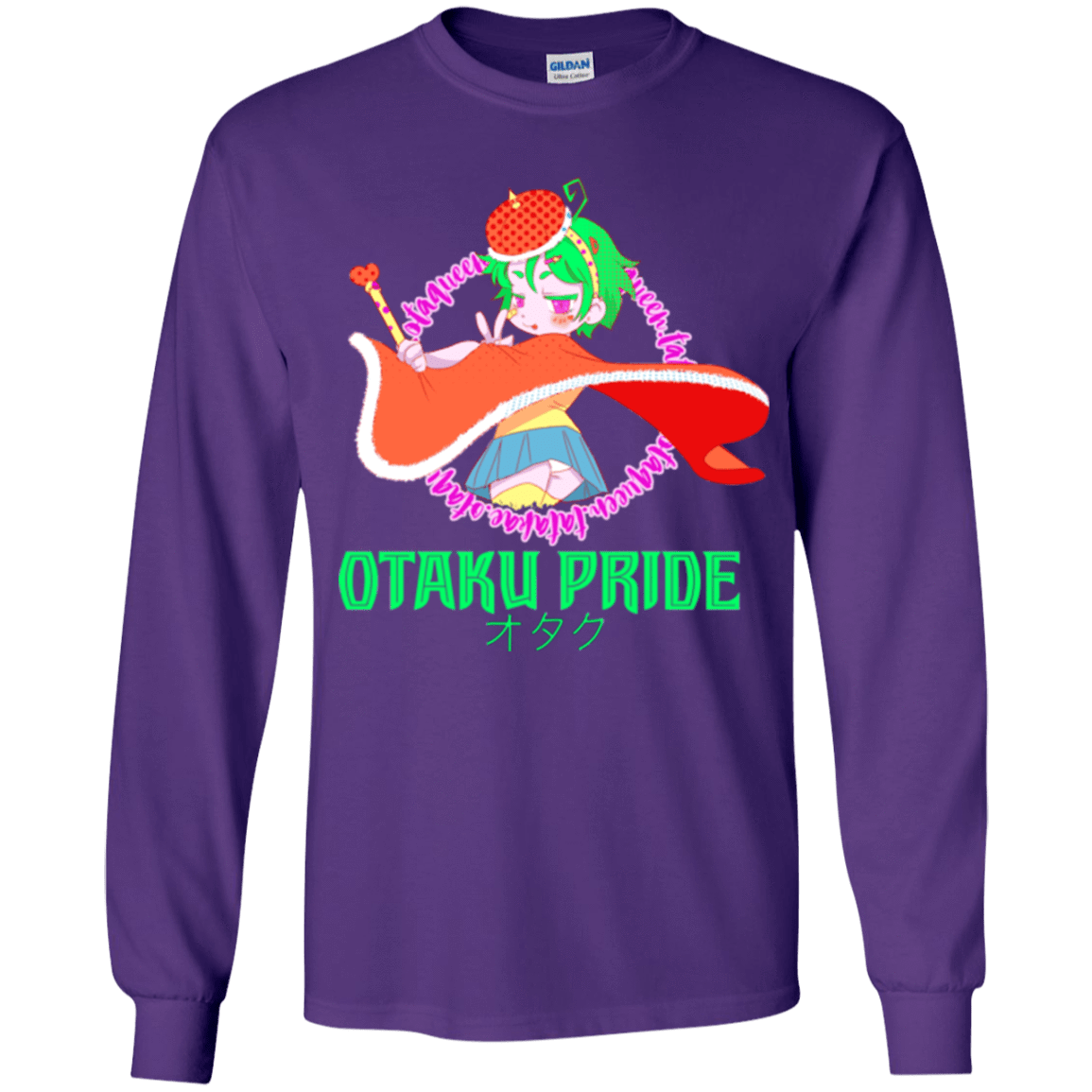 T-Shirts Purple / YS Otaqueen Youth Long Sleeve T-Shirt