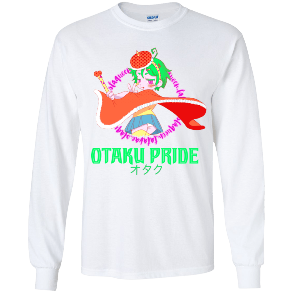 T-Shirts White / YS Otaqueen Youth Long Sleeve T-Shirt