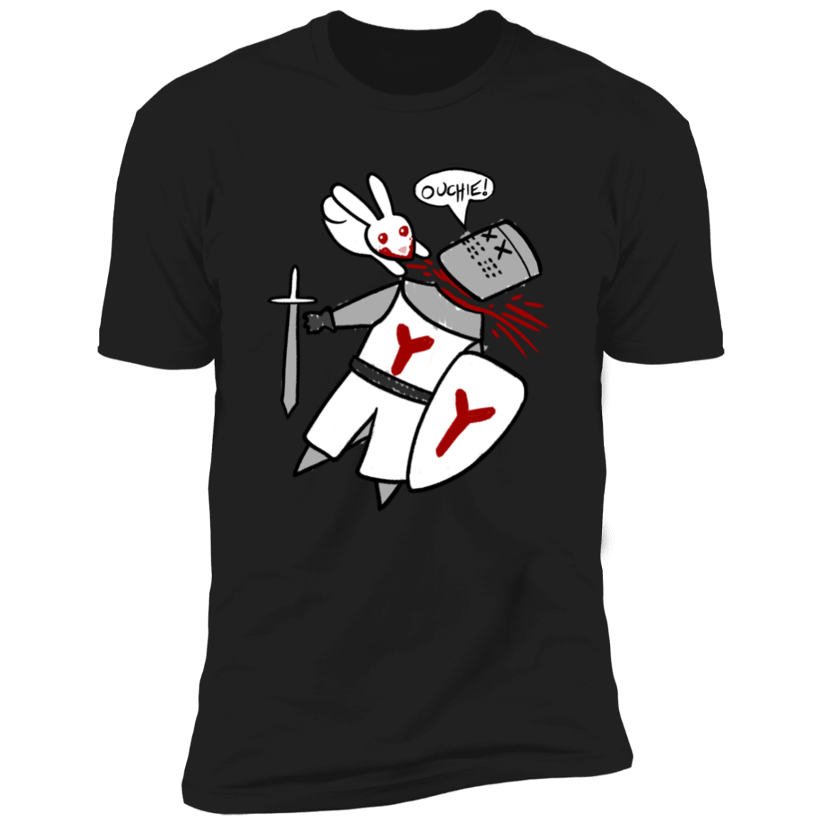 T-Shirts Black / S Ouchie Cute Men's Premium T-Shirt