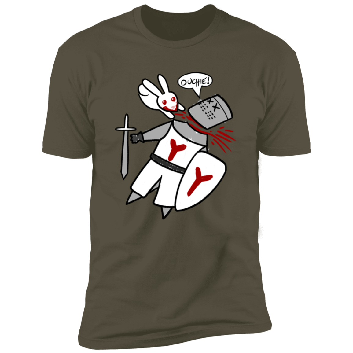 T-Shirts Military Green / S Ouchie Cute Men's Premium T-Shirt