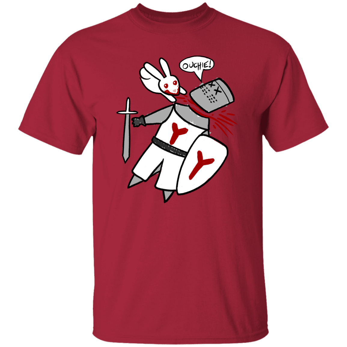 T-Shirts Cardinal / S Ouchie Cute T-Shirt
