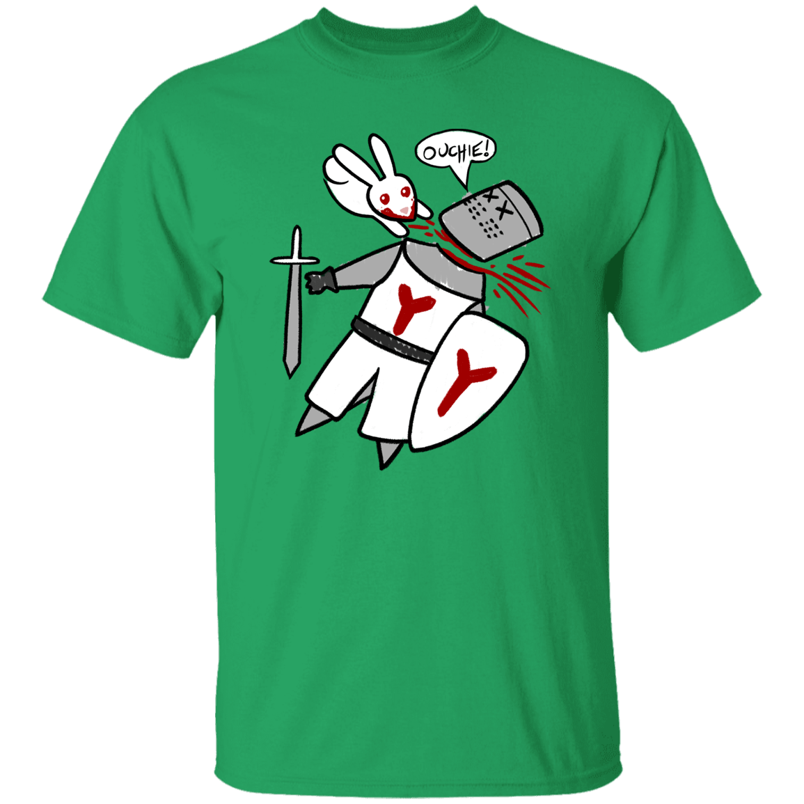 T-Shirts Irish Green / S Ouchie Cute T-Shirt