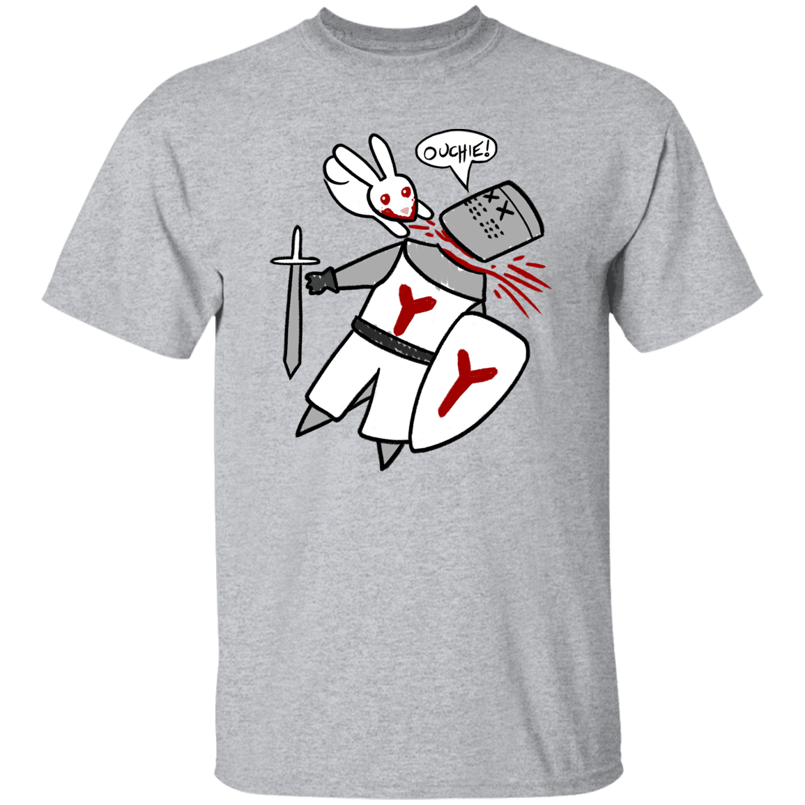 T-Shirts Sport Grey / S Ouchie Cute T-Shirt