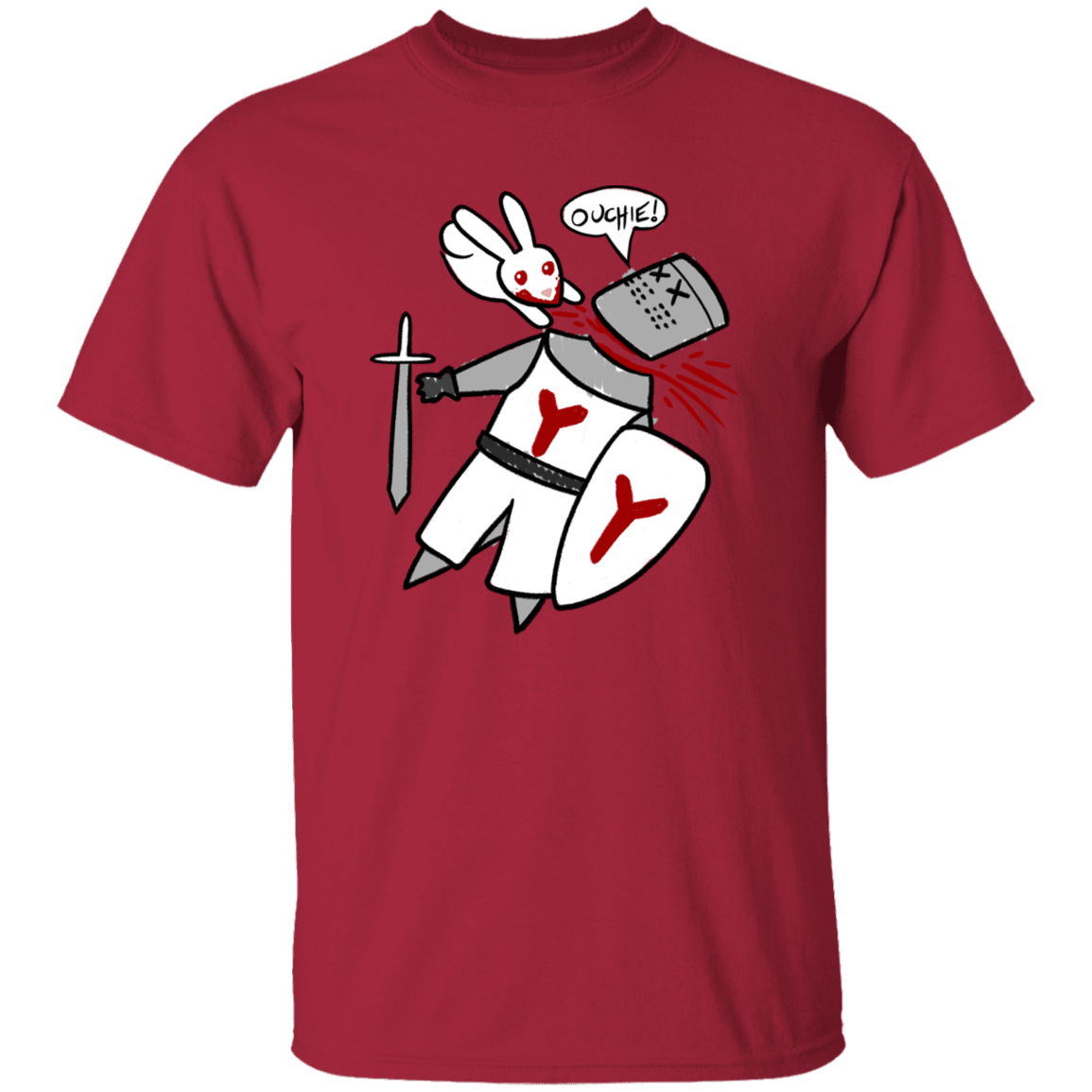 T-Shirts Cardinal / YXS Ouchie Cute Youth T-Shirt