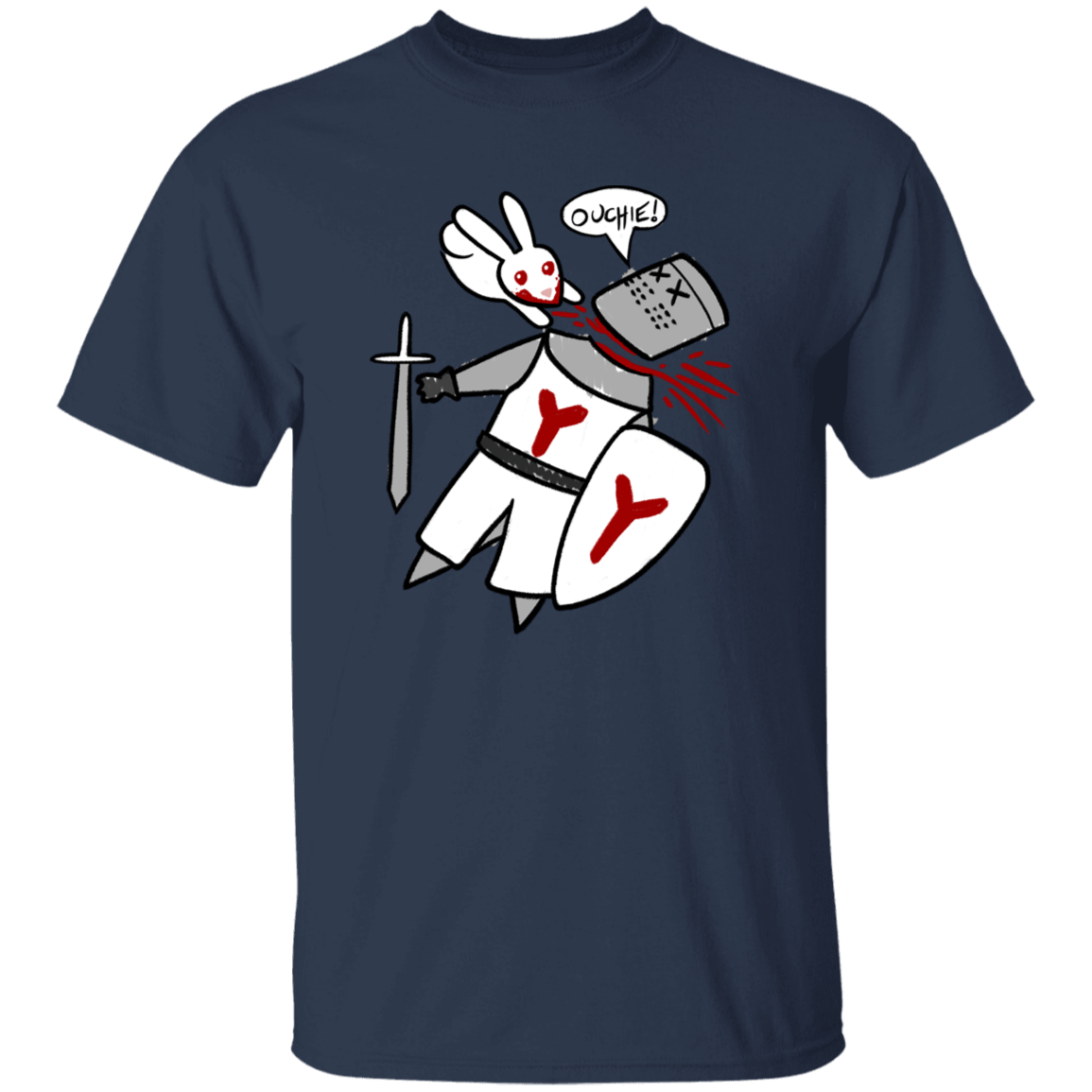 T-Shirts Navy / YXS Ouchie Cute Youth T-Shirt