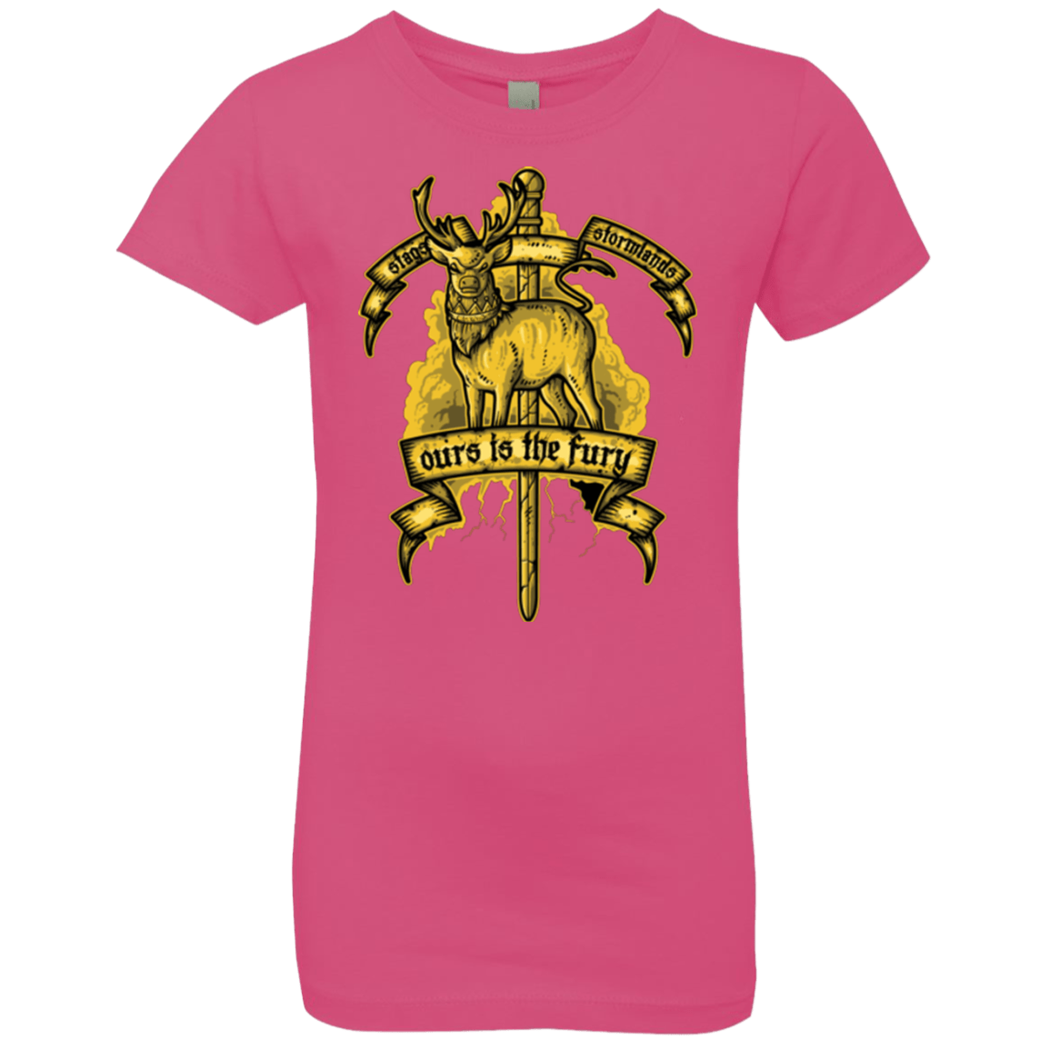 T-Shirts Hot Pink / YXS OURS IS THE FURY Girls Premium T-Shirt