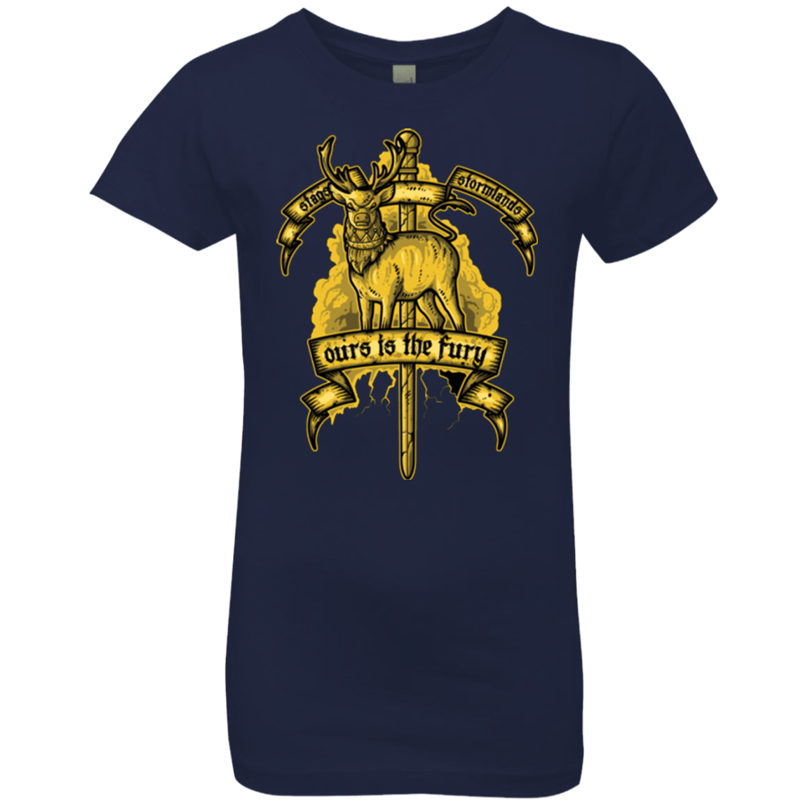 T-Shirts Midnight Navy / YXS OURS IS THE FURY Girls Premium T-Shirt