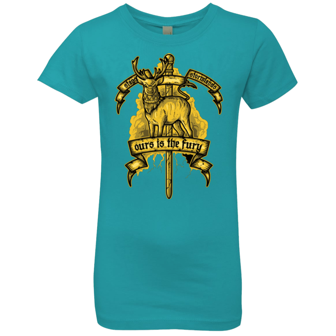 T-Shirts Tahiti Blue / YXS OURS IS THE FURY Girls Premium T-Shirt