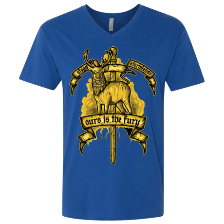 T-Shirts Royal / X-Small OURS IS THE FURY Men's Premium V-Neck