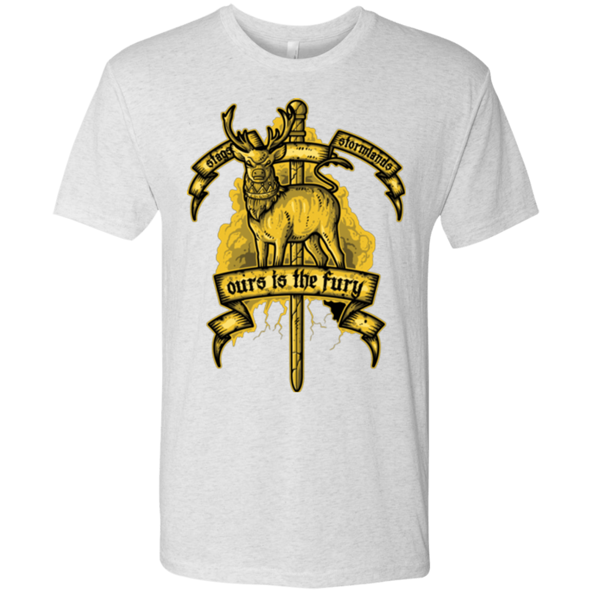 T-Shirts Heather White / Small OURS IS THE FURY Men's Triblend T-Shirt