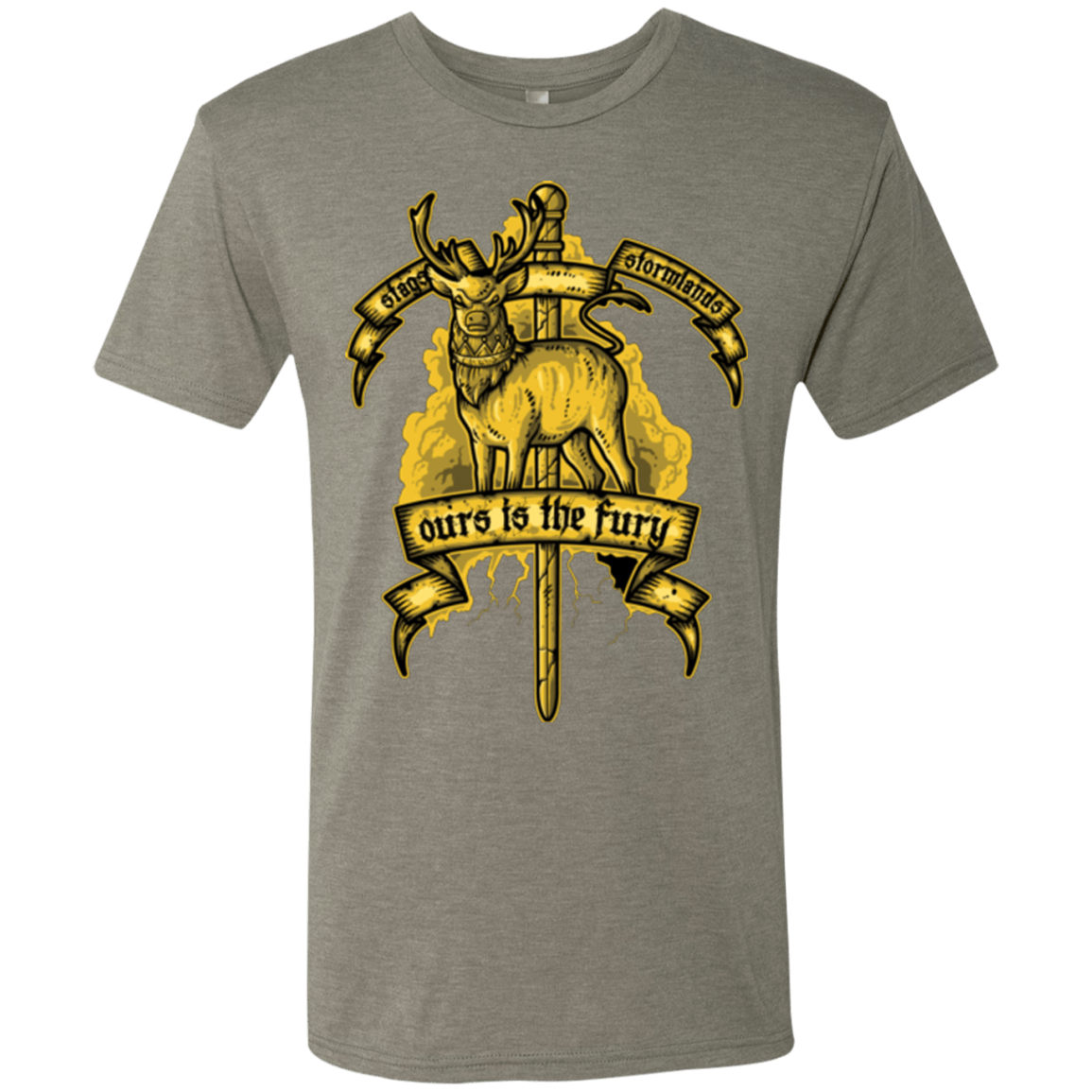 T-Shirts Venetian Grey / Small OURS IS THE FURY Men's Triblend T-Shirt