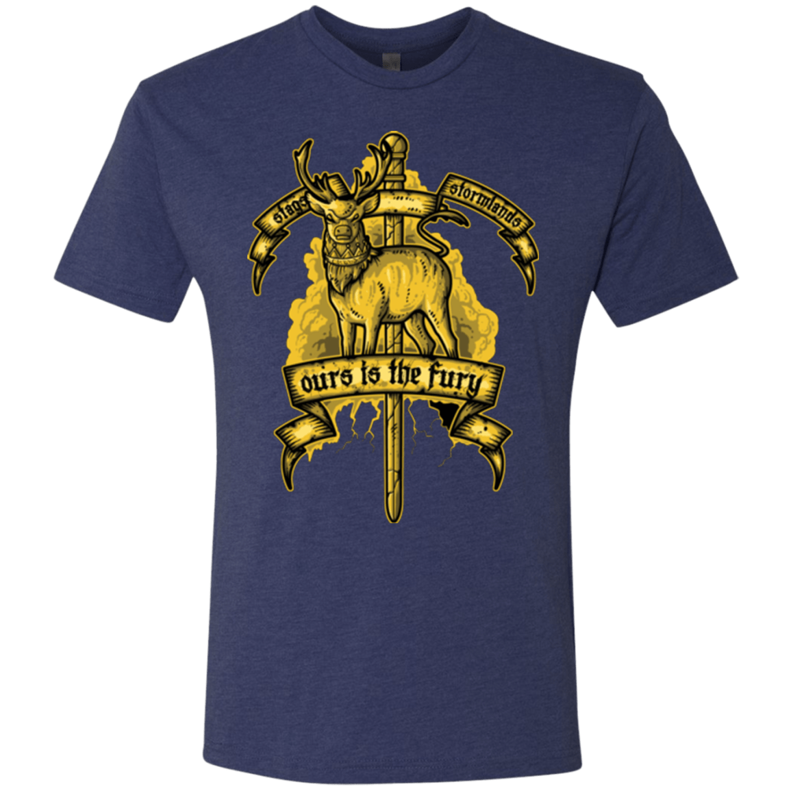 T-Shirts Vintage Navy / Small OURS IS THE FURY Men's Triblend T-Shirt