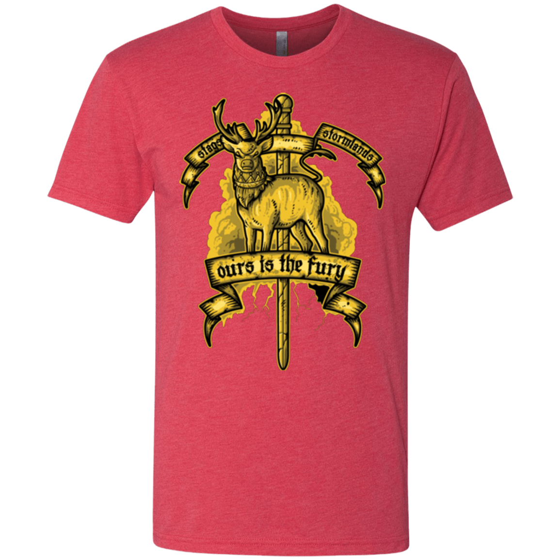 T-Shirts Vintage Red / Small OURS IS THE FURY Men's Triblend T-Shirt