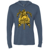 T-Shirts Indigo / X-Small OURS IS THE FURY Triblend Long Sleeve Hoodie Tee
