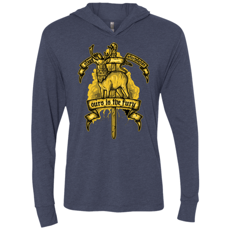 T-Shirts Vintage Navy / X-Small OURS IS THE FURY Triblend Long Sleeve Hoodie Tee