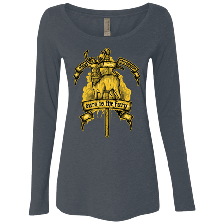 T-Shirts Vintage Navy / Small OURS IS THE FURY Women's Triblend Long Sleeve Shirt