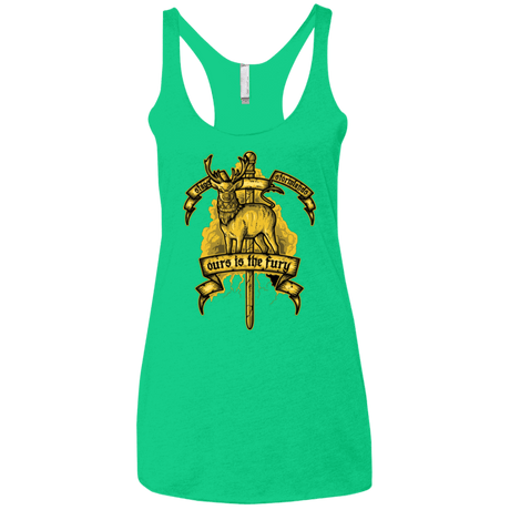 T-Shirts Envy / X-Small OURS IS THE FURY Women's Triblend Racerback Tank