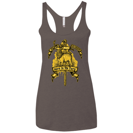 T-Shirts Macchiato / X-Small OURS IS THE FURY Women's Triblend Racerback Tank