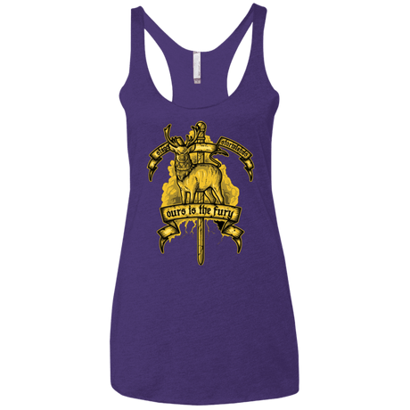 T-Shirts Purple / X-Small OURS IS THE FURY Women's Triblend Racerback Tank
