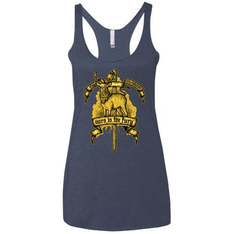 T-Shirts Vintage Navy / X-Small OURS IS THE FURY Women's Triblend Racerback Tank