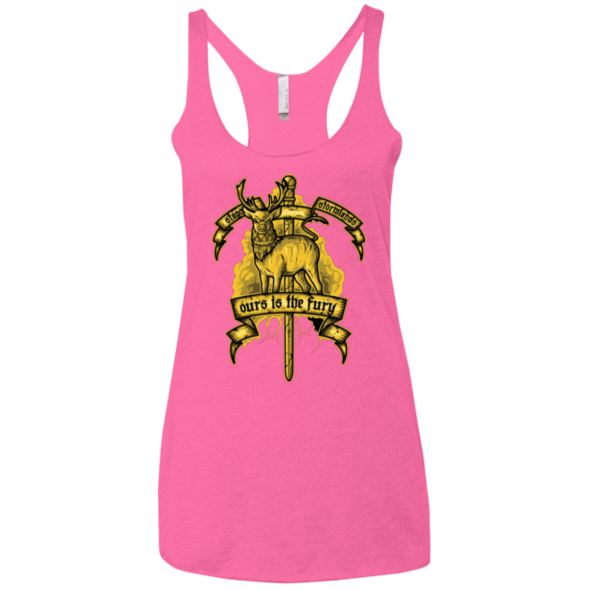 T-Shirts Vintage Pink / X-Small OURS IS THE FURY Women's Triblend Racerback Tank