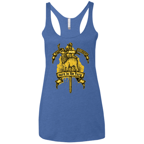T-Shirts Vintage Royal / X-Small OURS IS THE FURY Women's Triblend Racerback Tank