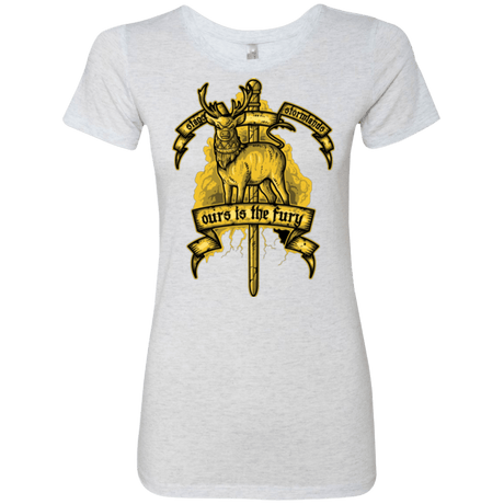 T-Shirts Heather White / Small OURS IS THE FURY Women's Triblend T-Shirt