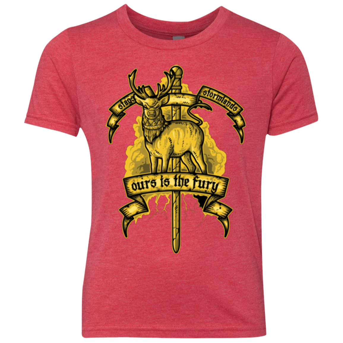 T-Shirts Vintage Red / YXS OURS IS THE FURY Youth Triblend T-Shirt