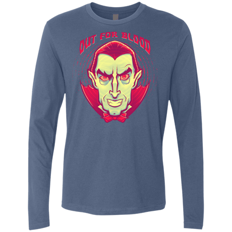 T-Shirts Indigo / Small OUT FOR BLOOD Men's Premium Long Sleeve