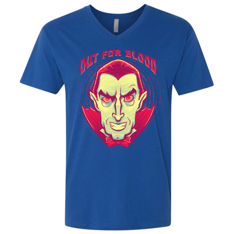 T-Shirts Royal / X-Small OUT FOR BLOOD Men's Premium V-Neck