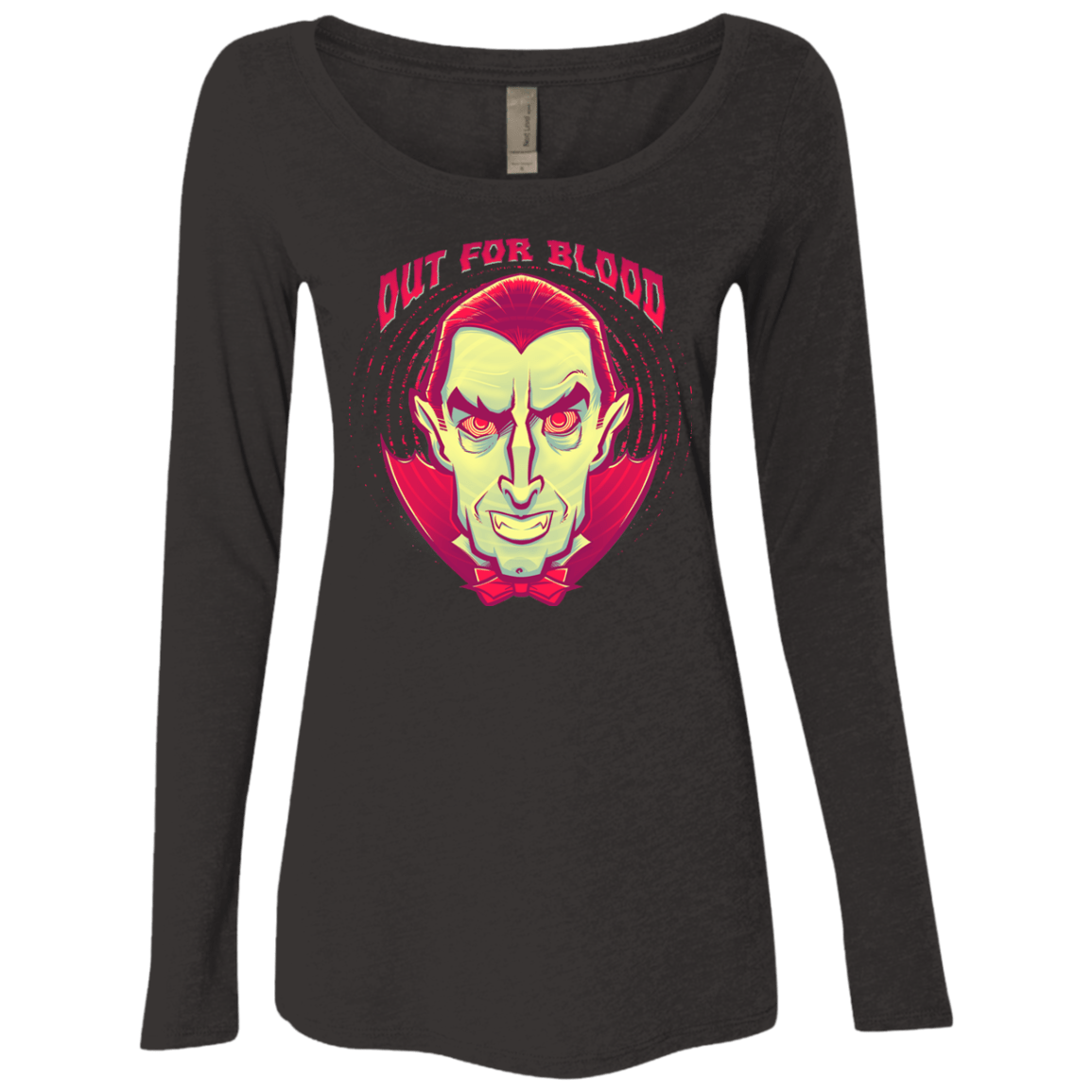 T-Shirts Vintage Black / Small OUT FOR BLOOD Women's Triblend Long Sleeve Shirt
