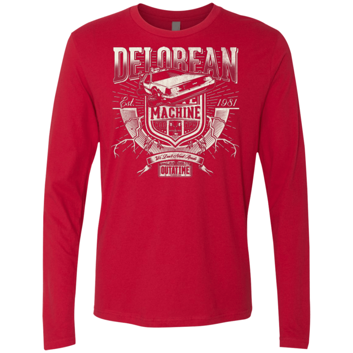 T-Shirts Red / Small Outa Time Men's Premium Long Sleeve