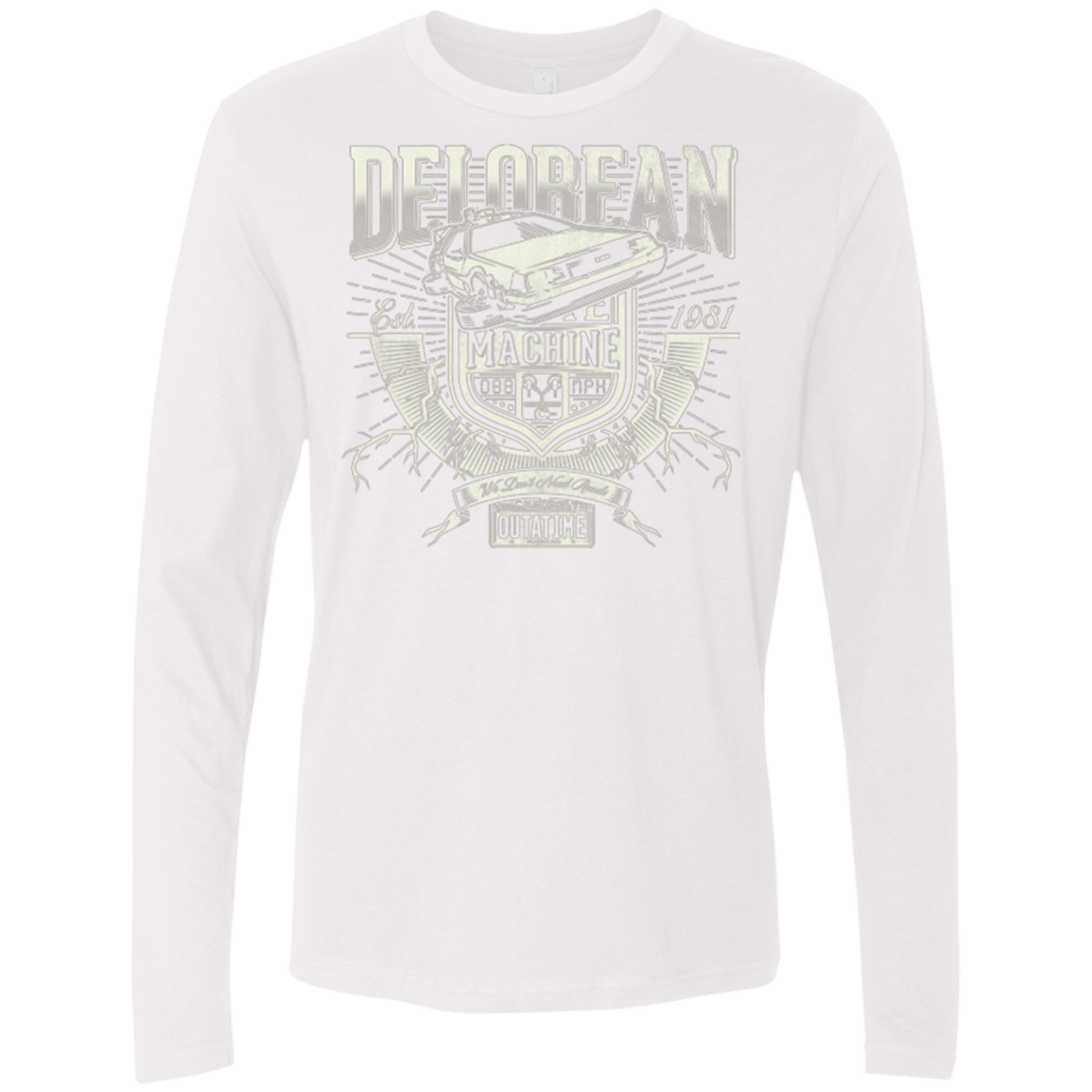 T-Shirts White / Small Outa Time Men's Premium Long Sleeve