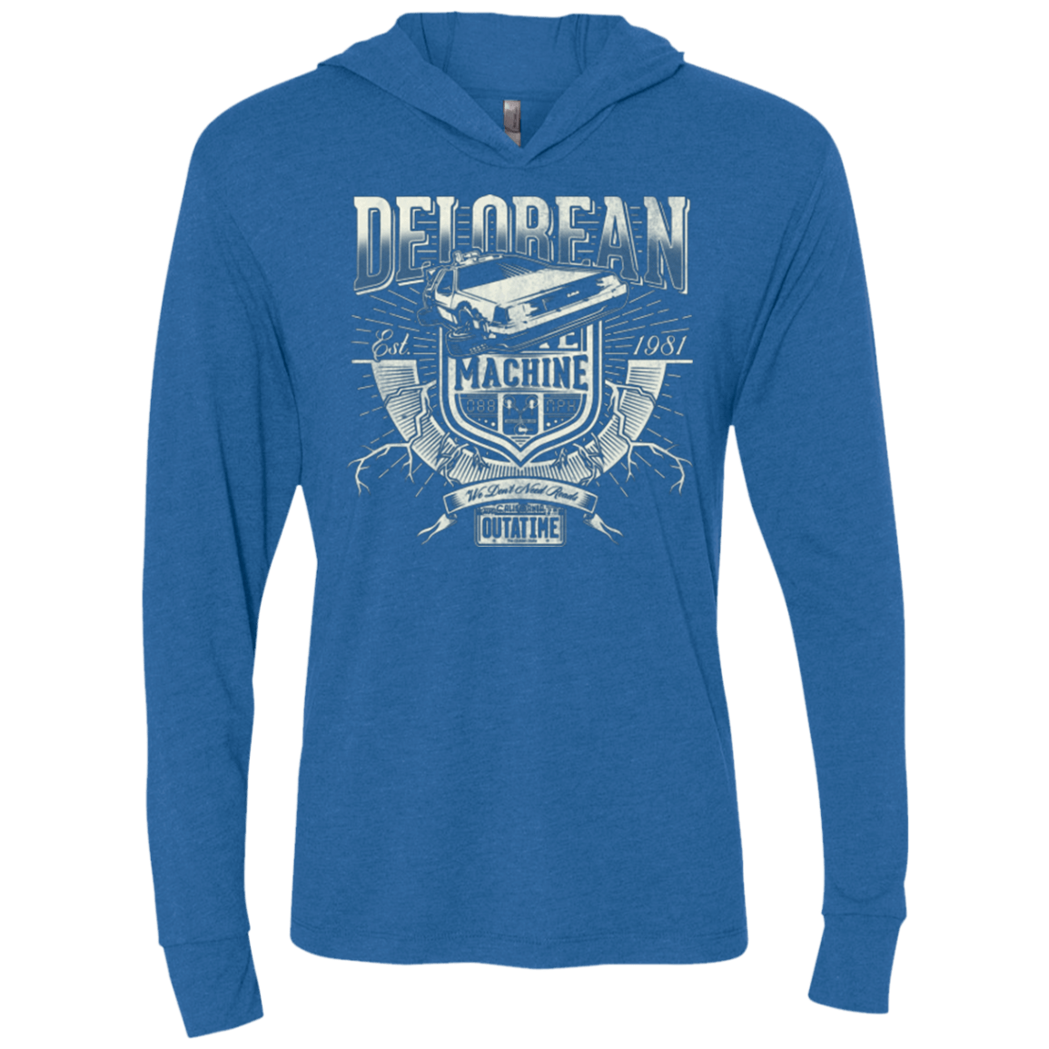 T-Shirts Vintage Royal / X-Small Outa Time Triblend Long Sleeve Hoodie Tee