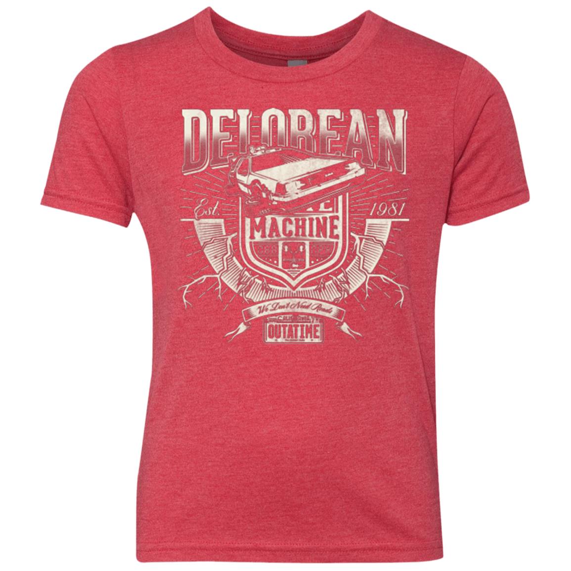 T-Shirts Vintage Red / YXS Outa Time Youth Triblend T-Shirt