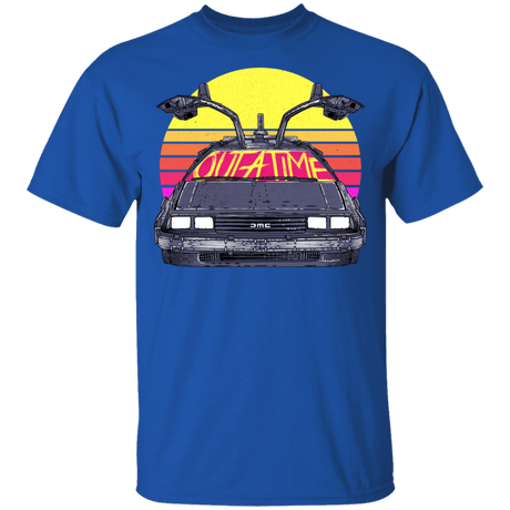 T-Shirts Royal / YXS Outatime In The 80s Youth T-Shirt