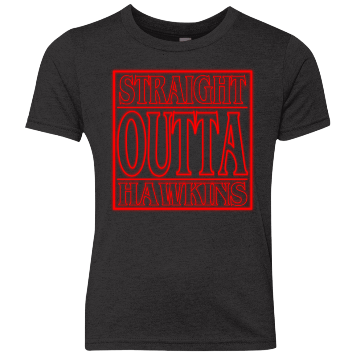T-Shirts Vintage Black / YXS Outta Hawkins Youth Triblend T-Shirt