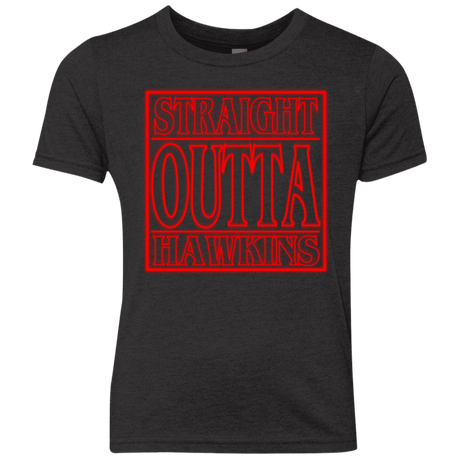 T-Shirts Vintage Black / YXS Outta Hawkins Youth Triblend T-Shirt