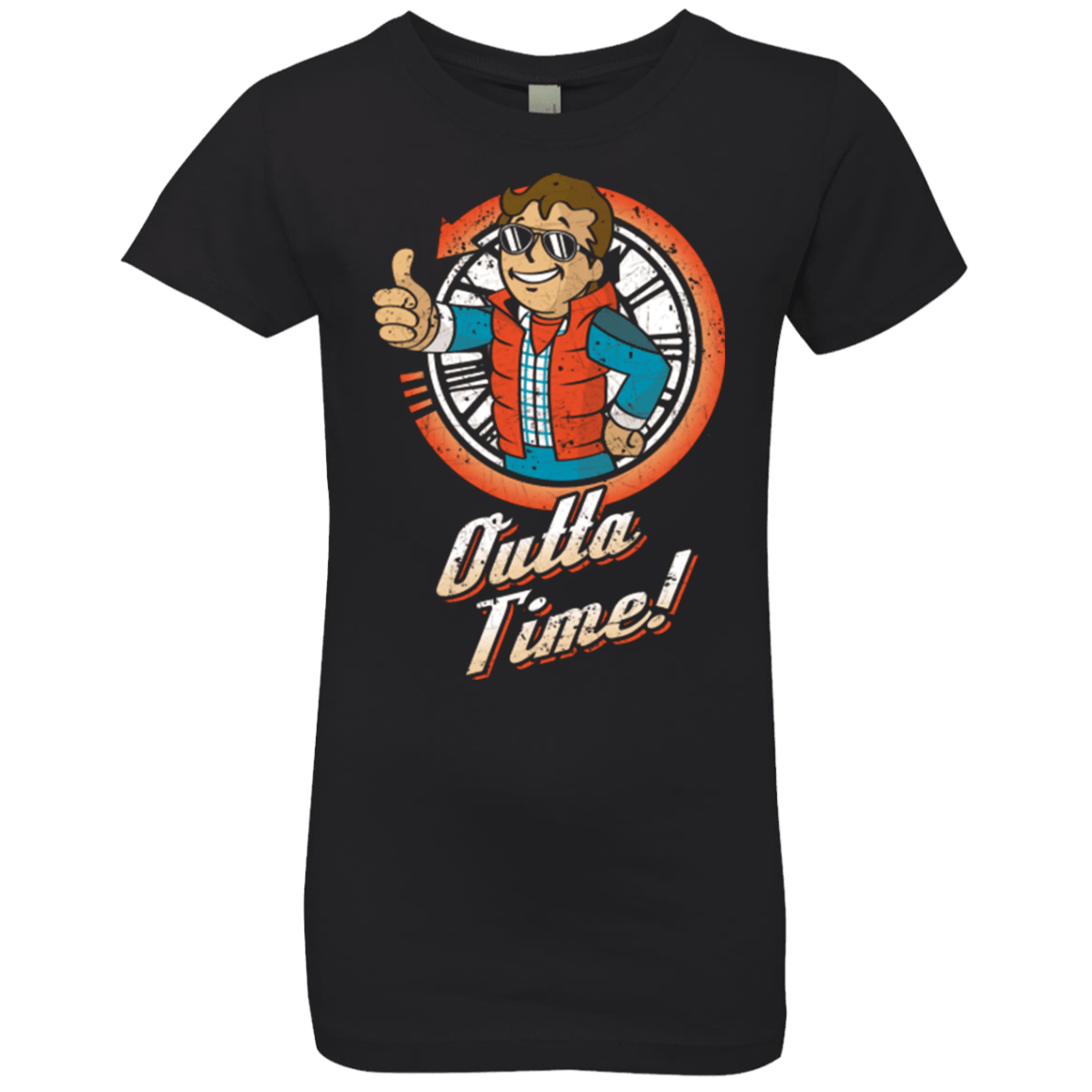 T-Shirts Black / YXS Outta Time Girls Premium T-Shirt