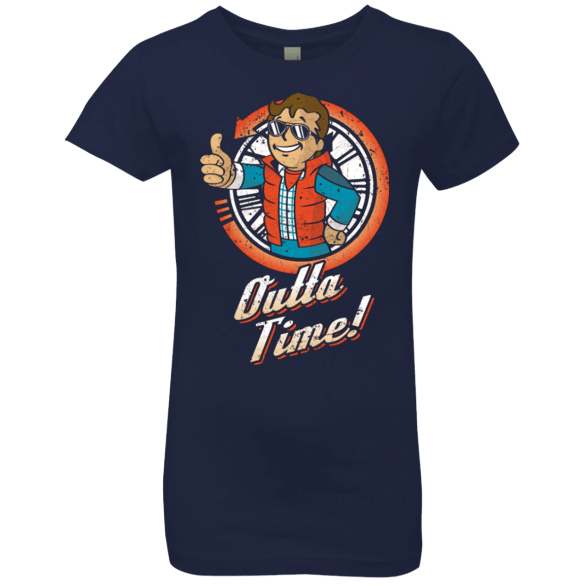 T-Shirts Midnight Navy / YXS Outta Time Girls Premium T-Shirt