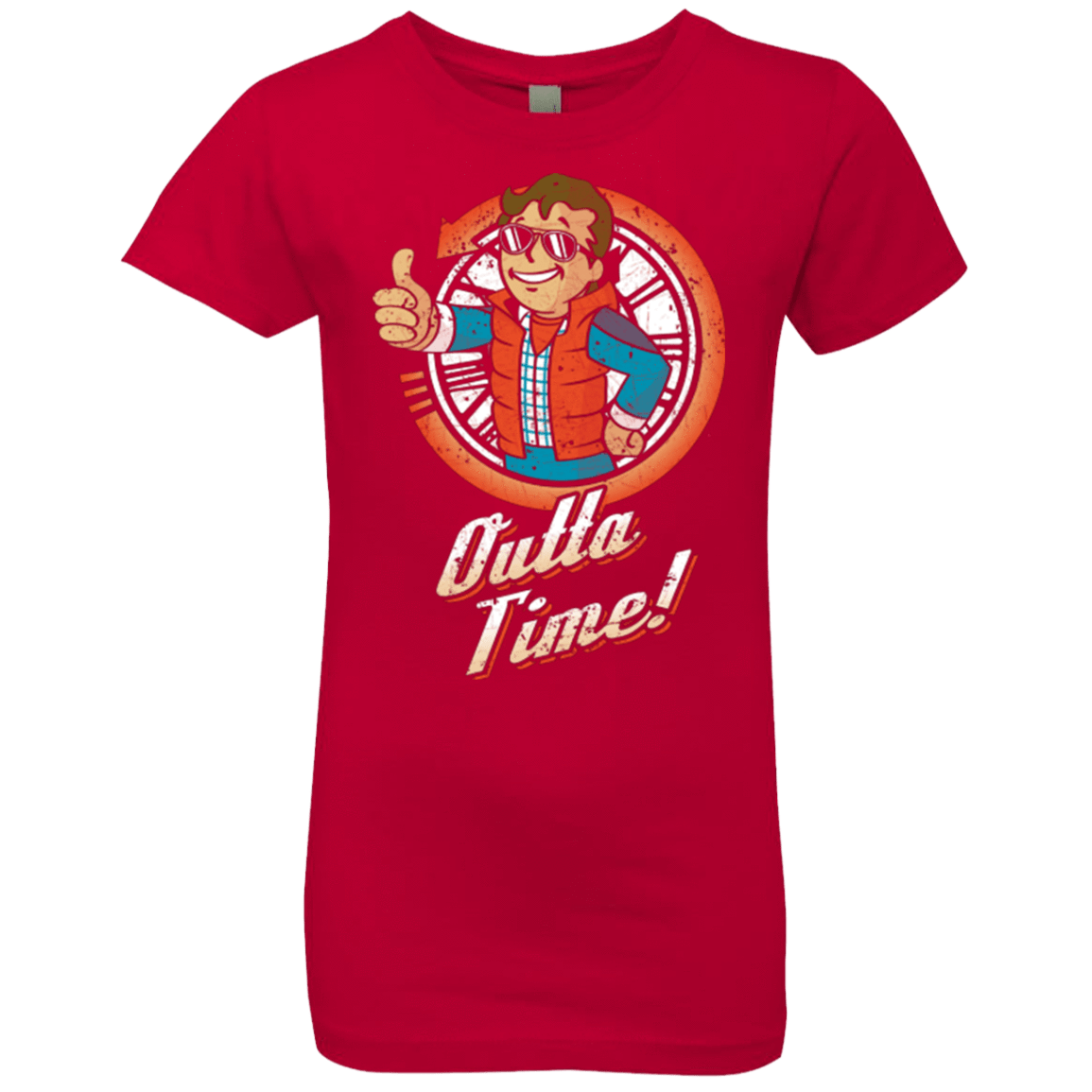 T-Shirts Red / YXS Outta Time Girls Premium T-Shirt