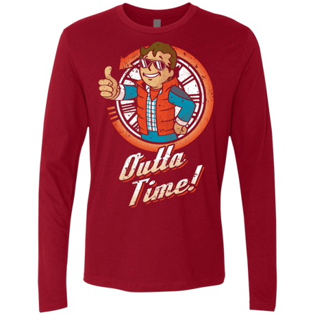 T-Shirts Cardinal / Small Outta Time Men's Premium Long Sleeve