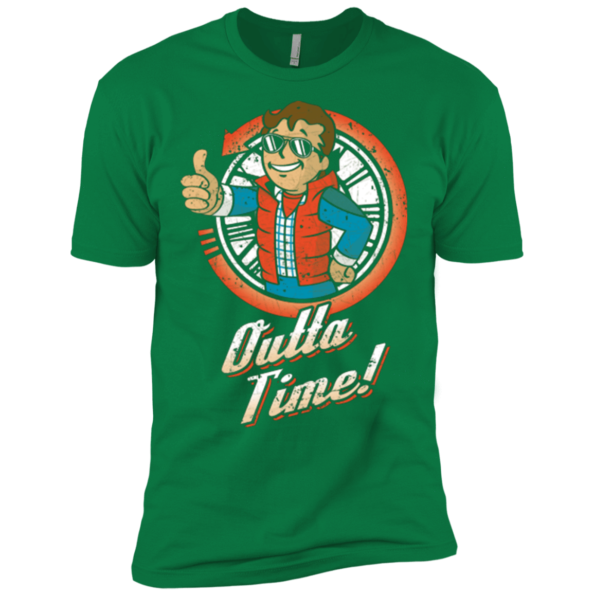 T-Shirts Kelly Green / X-Small Outta Time Men's Premium T-Shirt