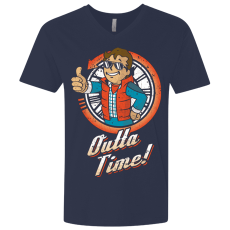 T-Shirts Midnight Navy / X-Small Outta Time Men's Premium V-Neck