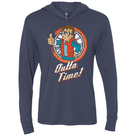 T-Shirts Vintage Navy / X-Small Outta Time Triblend Long Sleeve Hoodie Tee