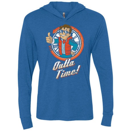 T-Shirts Vintage Royal / X-Small Outta Time Triblend Long Sleeve Hoodie Tee
