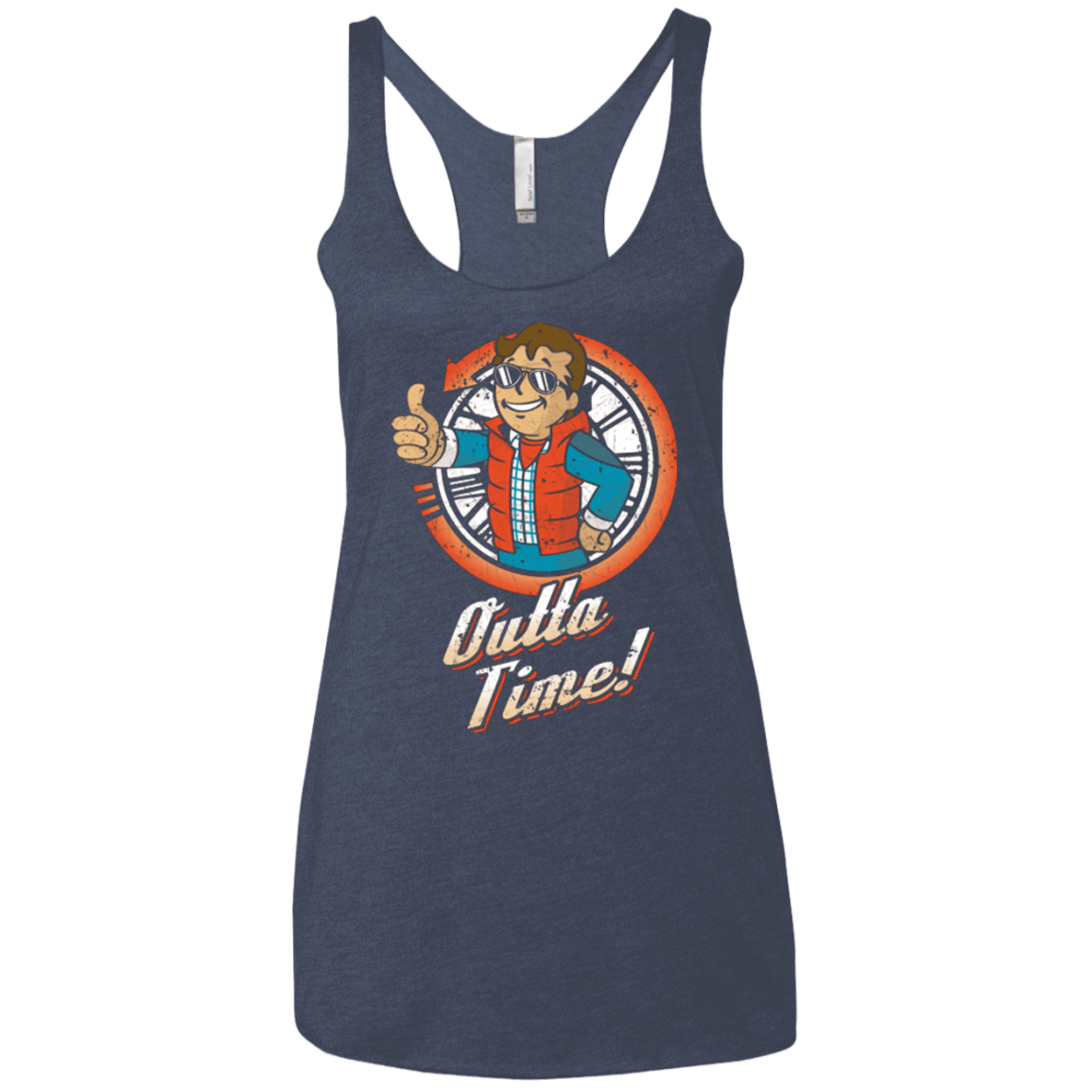 T-Shirts Vintage Navy / X-Small Outta Time Women's Triblend Racerback Tank