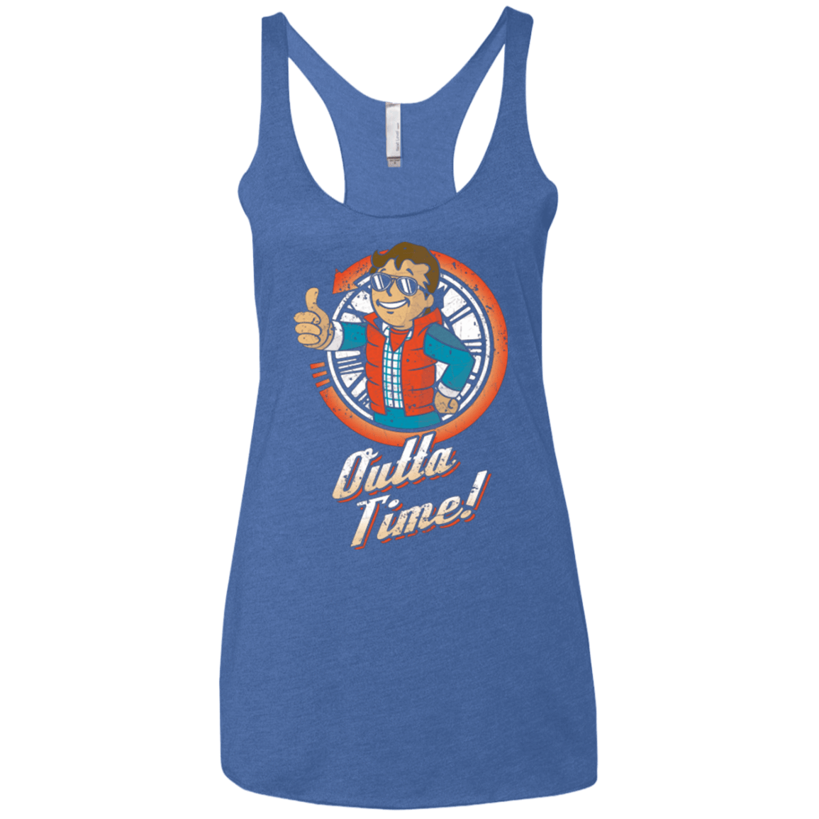T-Shirts Vintage Royal / X-Small Outta Time Women's Triblend Racerback Tank