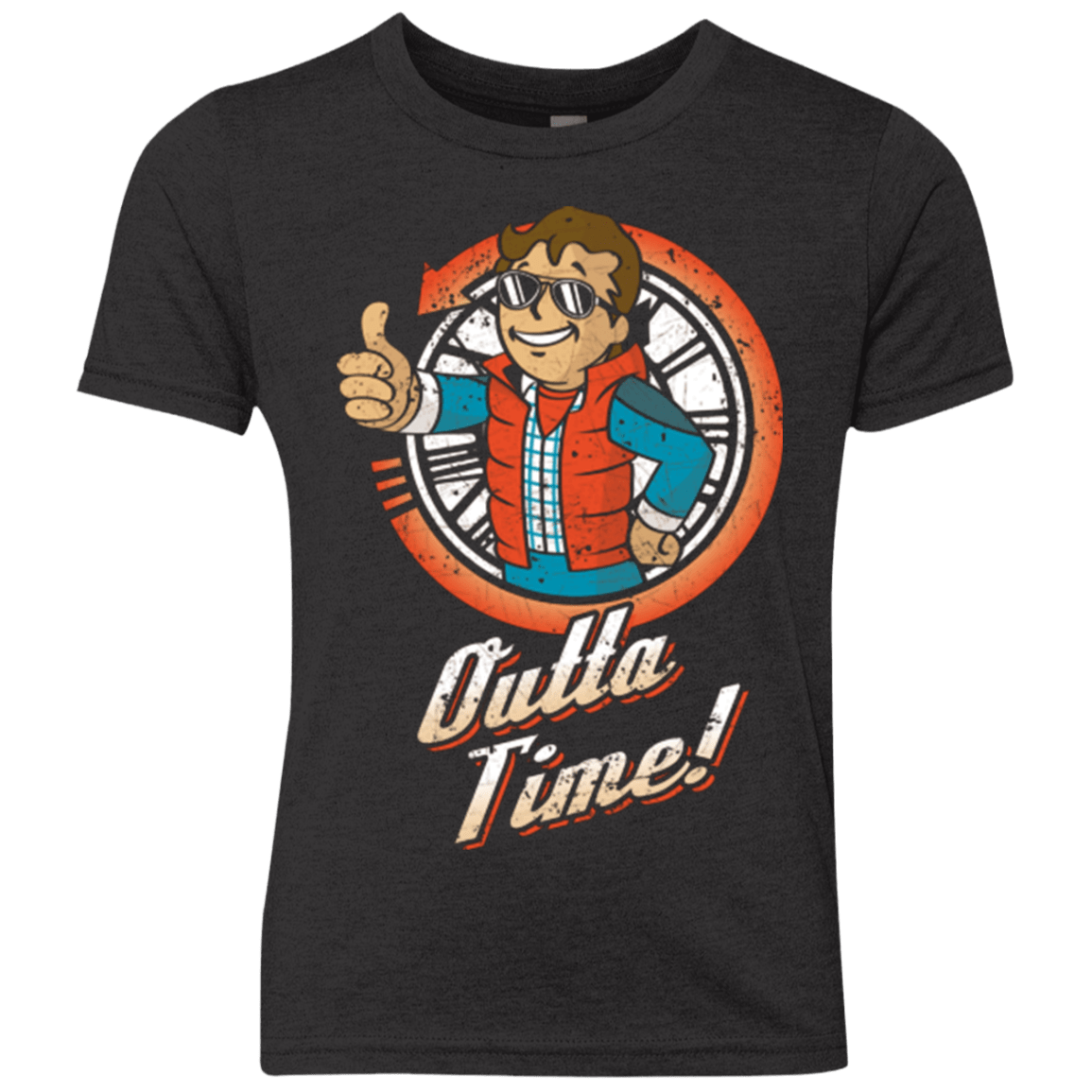 T-Shirts Vintage Black / YXS Outta Time Youth Triblend T-Shirt